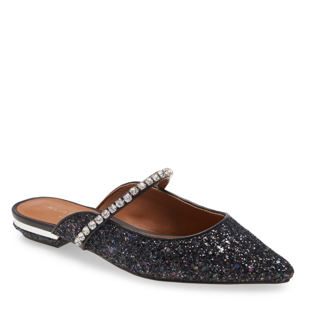 Kurt Geiger London Princely 2 Glitter Embellished Mules size 40